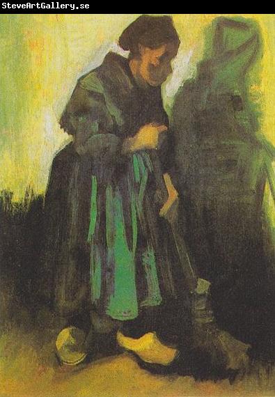 Vincent Van Gogh Peasant woman , sweeping the floor